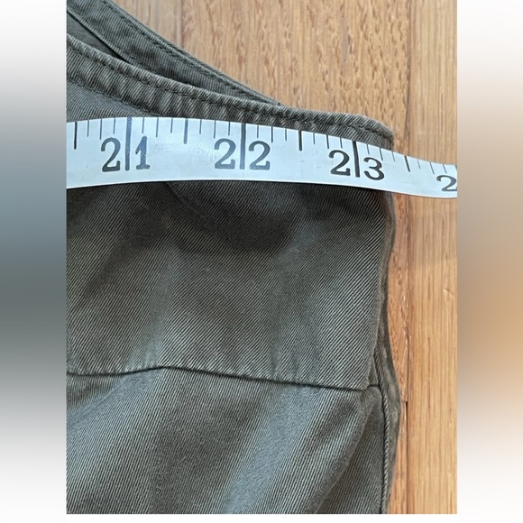 Lauren Ralph Lauren olive green ladies military style snap up vest shirt size M - Picture 9 of 12